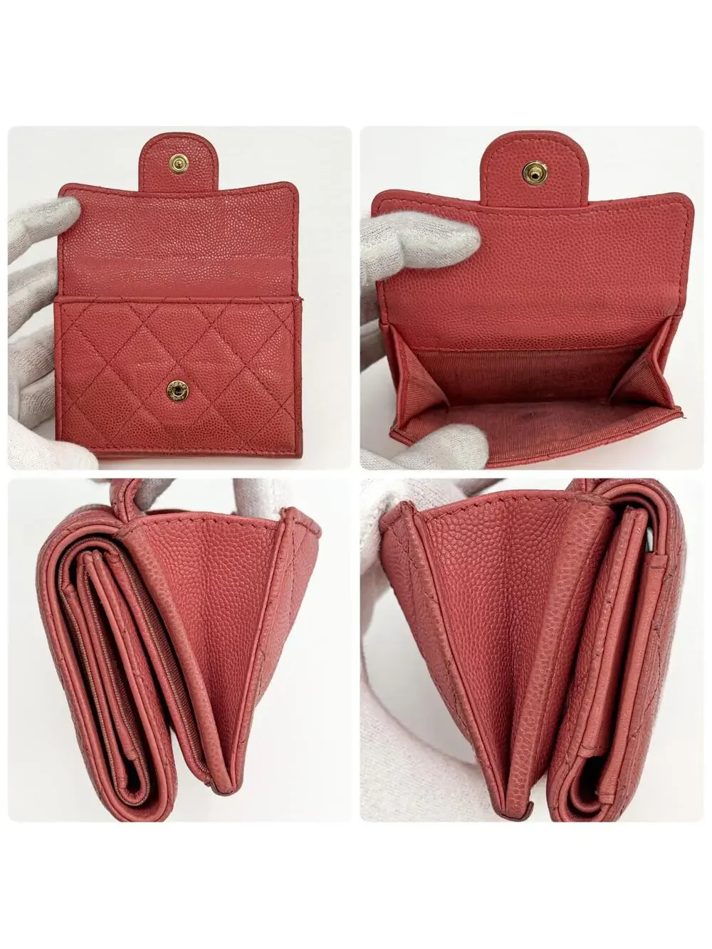 Chanel Matelasse Tri-Fold Wallet Caviar #284543C57B